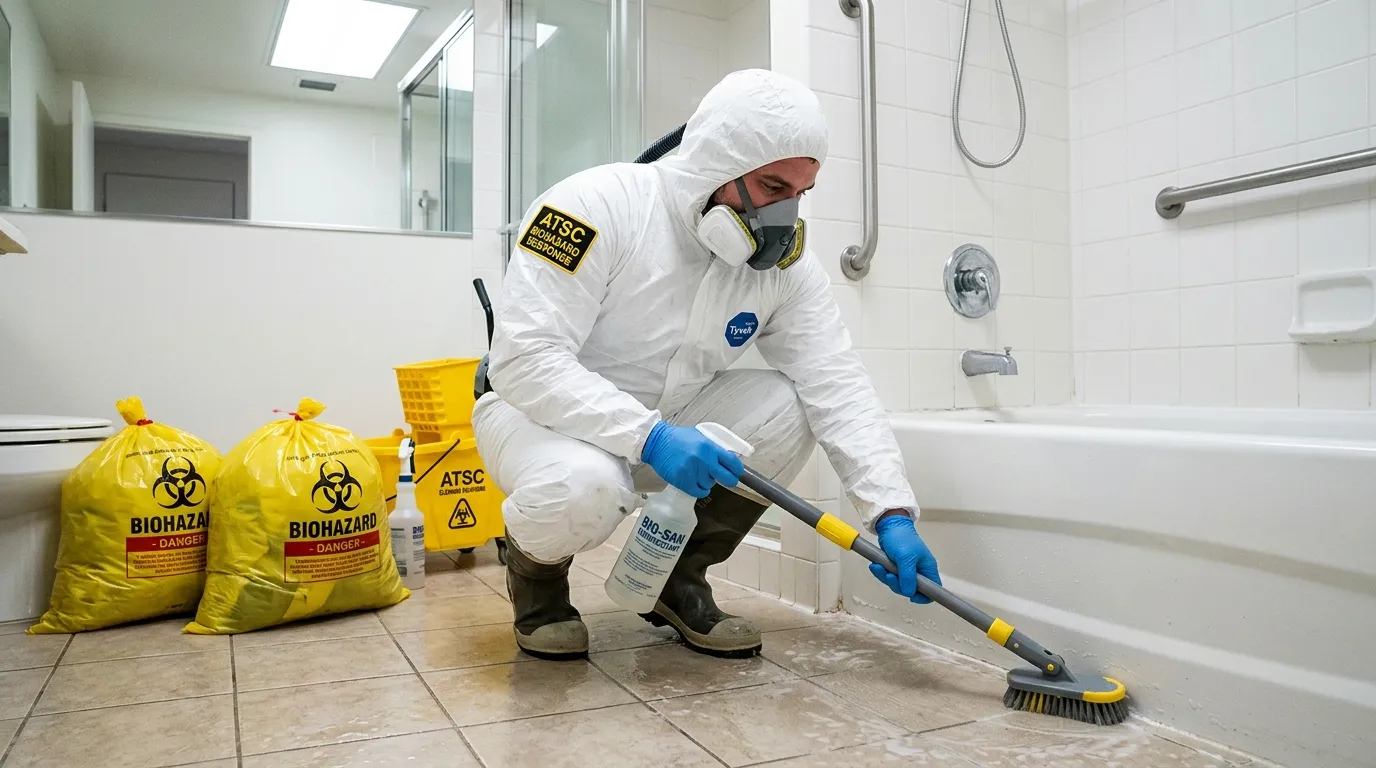 Decontamination equipment deployed for Blood Cleanup in Westwood